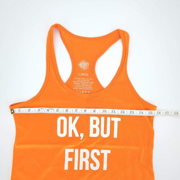Aperol Spritz OK, But First We Spritz Orange Racerback Tank Top - Size L - FAIR - Picture 9 of 12